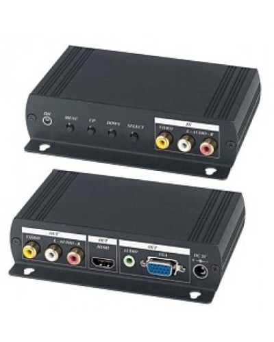 AD001HH. Преобразователь композитного видео и аудиосигналов в VGA и HDMI. SC&T в Ростове-на-Дону
