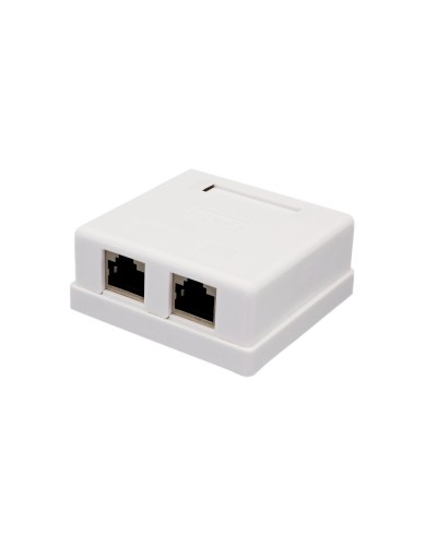 Розетка настенная RJ-45, 8P8C, Cat.6, 2 порта FTP (10-0353): Компьютерная розетка в Ростове-на-Дону