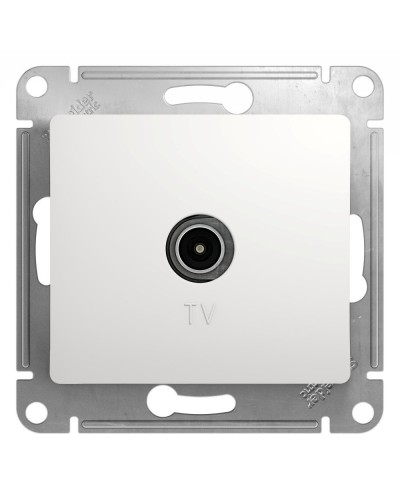 Glossa розетка TV антенна коннектор, 1-местная, скрытой установки, механизм, белый (GSL000193). Розетка TV антенна. Systeme Electric в Ростове-на-Дону
