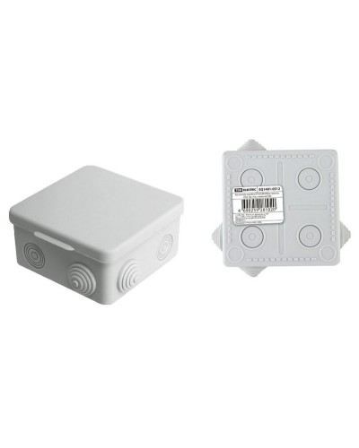 Коробка ОП 80х80х50мм, крышка, IP54, 7вх. (SQ1401-0512). Распаячная коробка. TDM ЕLECTRIC в Ростове-на-Дону