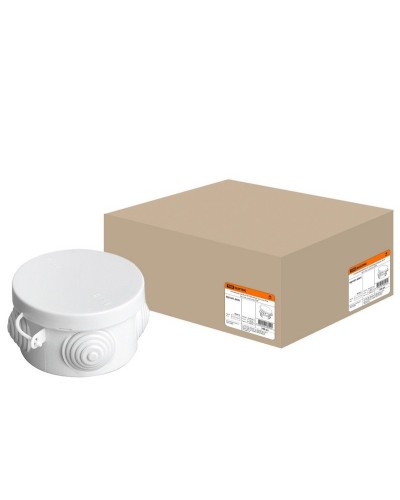 Коробка ОП D65х40мм, крышка, IP54, 4вх. (SQ1401-0501). Распаячная коробка. TDM ЕLECTRIC в Ростове-на-Дону