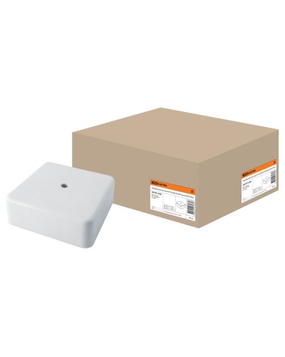 Коробка КР 50х50х20 ОП белая, IP40 (SQ1401-0201). Распаячная коробка. TDM ЕLECTRIC в Ростове-на-Дону