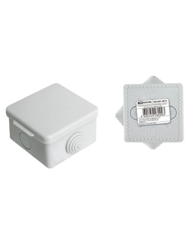 Коробка ОП 65х65х50мм, крышка, IP54, 4вх (SQ1401-0511). Распаячная коробка. TDM ЕLECTRIC в Ростове-на-Дону