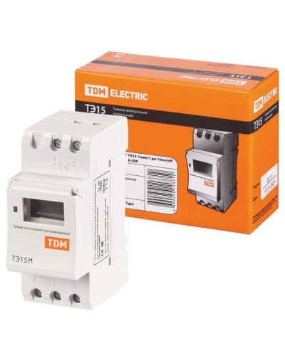 ТЭ15М-1мин/7дн-32on/off-30А-DIN TDM (SQ1503-0037). Таймер электронный. TDM ЕLECTRIC в Ростове-на-Дону
