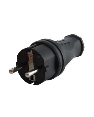 Вилка прямая 2Р+РЕ 16А 250В IP44 (SQ0612-0031). Вилка прямая каучук. TDM ЕLECTRIC в Ростове-на-Дону