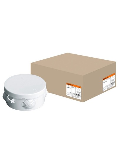 Коробка ОП D85х40мм, крышка, IP54, 4вх. (SQ1401-0102). Распаячная коробка. TDM ЕLECTRIC в Ростове-на-Дону