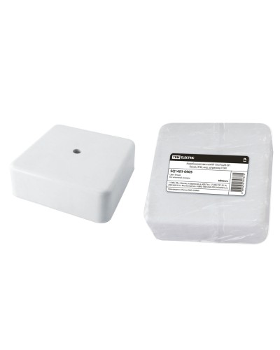 Коробка КР 75х75х28 ОП белая, IP40 (SQ1401-0905). Распаячная коробка. TDM ЕLECTRIC в Ростове-на-Дону