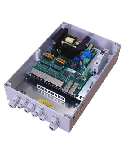 TFortis PSW-2G8F+. Коммутатор для подключения 8 камер. TFortis в Ростове-на-Дону