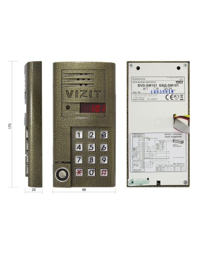 БВД-SM101TCPL. Вызывная панель цветная. VIZIT в Ростове-на-Дону