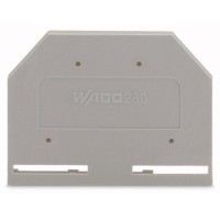 WAGO 280-301 торцевая пластина серая. Торцевая и промежуточная пластина. WAGO