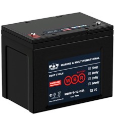 WBR MBG75-12. Аккумулятор герметичный свинцово-кислотный. WBR