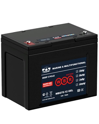 WBR MBG75-12. Аккумулятор герметичный свинцово-кислотный. WBR в Ростове-на-Дону