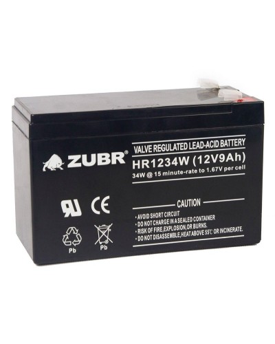 ZUBR HR 1234W (12V, 9Ah). Аккумулятор герметичный свинцово-кислотный. ZUBR в Ростове-на-Дону