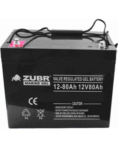 ZUBR MARINE GEL NPG 12-80 (12V, 80Ah). Аккумулятор герметичный свинцово-кислотный. ZUBR в Ростове-на-Дону