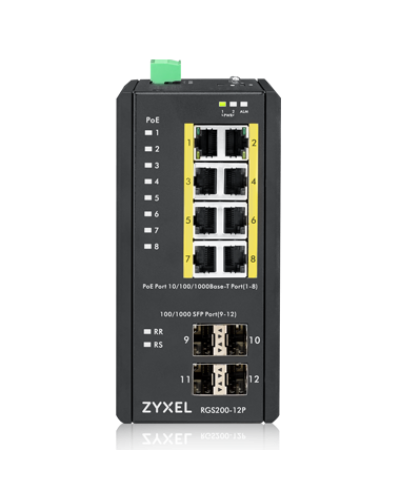 RGS200-12P-ZZ0101F. Промышленный L2 PoE+ коммутатор. ZYXEL в Ростове-на-Дону
