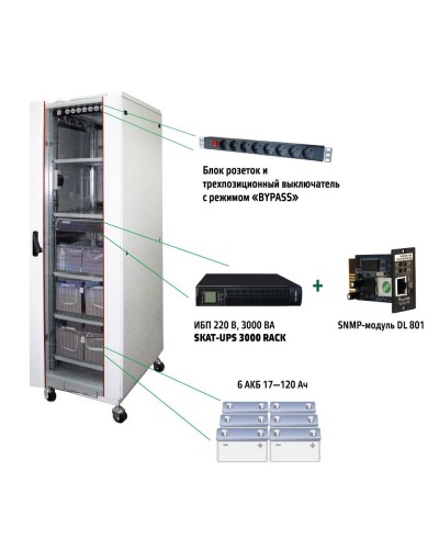 SKAT UPS 3000 SNMP (467). Комплекс бесперебойного питания. Бастион в Ростове-на-Дону