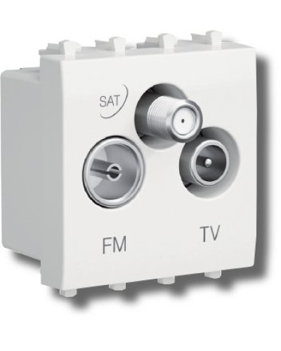 Розетка TV-FM-SAT Avanti 1 модуль черный квадрат (4402532): Розетка TV-FM-SAT в Ростове-на-Дону