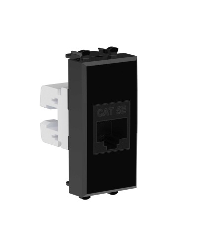 Розетка RJ-45, кат.5E, Avanti, 1 модуль, черный квадрат (4402661): Розетка компьютерная модульная в Ростове-на-Дону