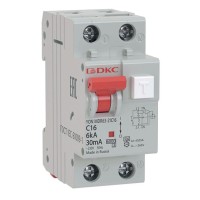 АВДТ YON MDR63 C16 2P 30mA (MDR63-22C16-A). Автоматический выключатель дифференциального тока. ДКС