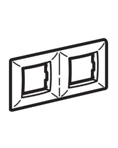 Рамка на 2+2 модуля (двухместная), слоновая кость (75012O): Рамка двухместная, Brava в Ростове-на-Дону
