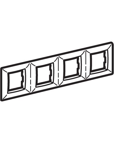 Рамка на 2+2+2+2 модуля (четырехместная), сл. кость (75014O): Рамка четырехместная, Brava в Ростове-на-Дону