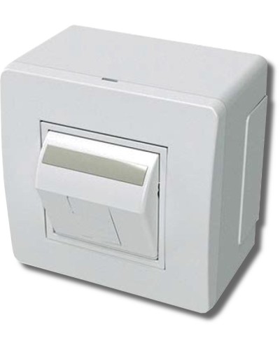 Коробка в сборе с 1 розеткой RJ45, кат.5е, белая (10665): Коробка в сборе в Ростове-на-Дону