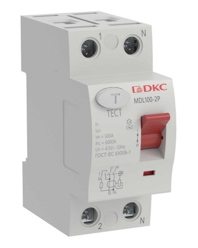 YON MAX MDL100 ВДТ, 2P, 30mA, 40A, АС (MDL100-2P2-40-AC). Автоматический выключатель дифференциальный (УЗО). ДКС в Ростове-на-Дону