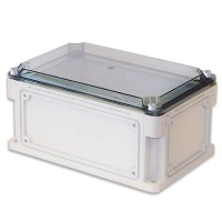 Корпус RAM box 300х200х146, высота крышки 21 мм, IP67 (532211). Корпус без монтажной платы, с фланцами, непрозрачная крышка. ДКС