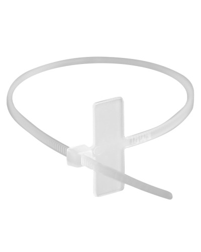 Хомут 2,5x110 белый (100шт) (252110SR-M): Хомут маркировочный, горизонтальная табличка под замком 20x9 в Ростове-на-Дону