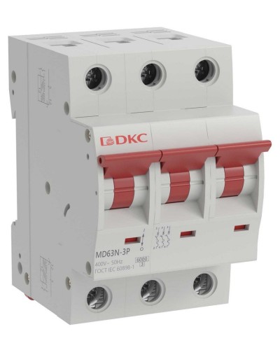 YON max MD63N 3P 10А 6кА C (MD63N-3PC10). Автоматический выключатель. ДКС в Ростове-на-Дону