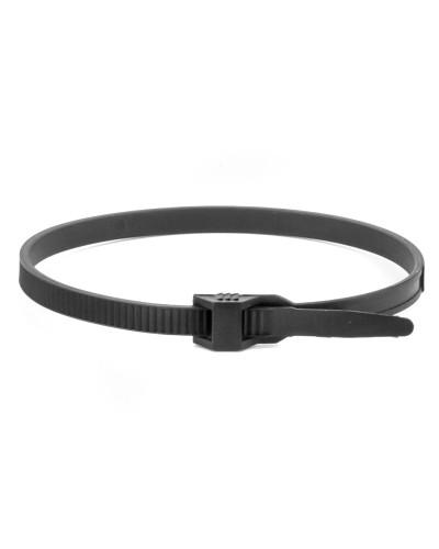 Хомут 9х300 P6.6 черный (100шт) (26502SR). Хомут с плоским замком. ДКС в Ростове-на-Дону