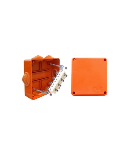 Коробка JBS100 100х100х55, 6 вых., 3P (0,15…4мм²) (43107HF): Коробка монтажная, огнестойкая, без галогена в Ростове-на-Дону