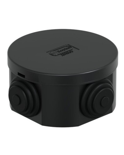 Коробка JBR065 D=65х35, 4 вых., IP44, черная (44004BL-1). Коробка монтажная. Экопласт в Ростове-на-Дону