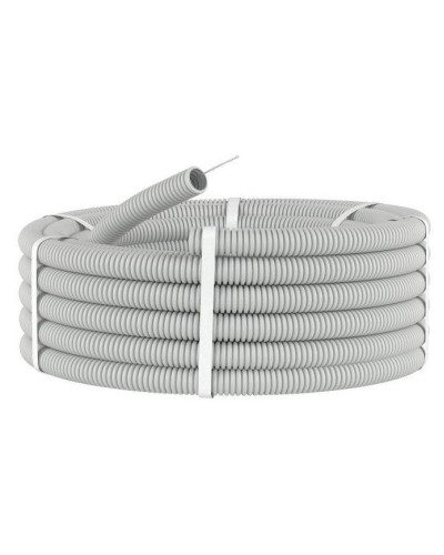 Труба HFFR тяжелая D40, серая (21140HF-GR): Труба гофрированная, с зондом, не распространяющая горение, без галогена в Ростове-на-Дону