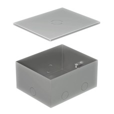 Коробка металлическая с крышкой для заливки в пол BOX/4 (70141): Коробка металлическая с крышкой для заливки в пол 159,6х133,6х75 мм, для люков 70040
