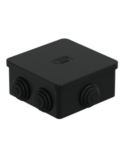 Коробка JBS080 85х85х40, 6 вых, IP44, черная (44006BL-1). Коробка монтажная. Экопласт в Ростове-на-Дону
