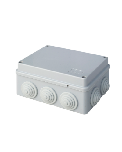 Коробка JBS150 150х110х70, 10 вых., 5P (1,5…6мм²) серая (43029HF-GR). Коробка монтажная, огнестойкая, без галогена. Экопласт в Ростове-на-Дону