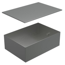 Коробка металлическая с крышкой для заливки в пол BOX/8-12 (70181): Коробка металлическая с крышкой для заливки в пол 309х217х105мм, для люков 70083, 70012
