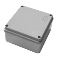 Коробка JBS100 100х100х55, 3P (0,15...2,5мм²) серая (42007HF-GR). Коробка монтажная, огнестойкая, без галогена. Экопласт