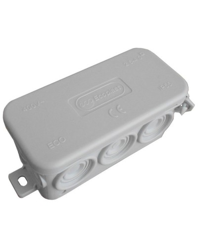 Коробка JBL090 90х42х40, 10 вых., IP55, серая (44055). Коробка монтажная. Экопласт в Ростове-на-Дону