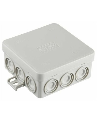 Коробка JBL085 85х85х38, 12 вых., 6P (0,15-4мм²) серая (43655HF-GR). Коробка монтажная, огнестойкая, без галогена. Экопласт в Ростове-на-Дону