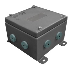 КМ-А-1515 IP66(Р) нержавеющая сталь со смотровым окном. Коробка монтажная распределительная. Гефест