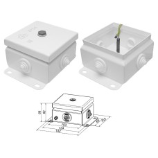 КМ IP55-1010 (без DIN рейки). Коробка монтажная электротехническая. Гефест