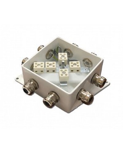 КМ-О (10к*10,0)-IP66-120х120, три ввода: Коробка монтажная огнестойкая в Ростове-на-Дону