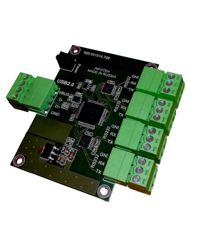 AVT-USB/4RS232. Промышленный преобразователь USB в RS-232. Инфотех в Ростове-на-Дону