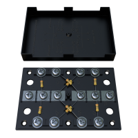KRA-4 75 Om black (MEC42102). Коробка на 4 абонента. МЭК-Электрика
