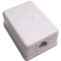 RJ-11-1 розетка, 1 выход (6Р4С): Розетка