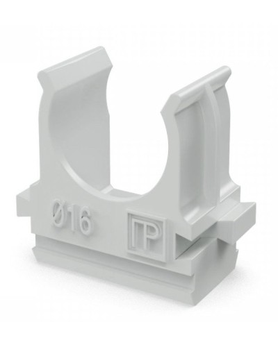 Крепеж-клипса для труб АБС-пластик в п/э D16 (100 шт) (PR.02616). Крепление для труб ПВХ. Промрукав в Ростове-на-Дону
