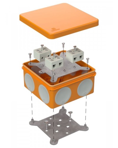 Коробка огнестойкая 100х100х50 (60-0300-FR10.0-6). Коробка огнестойкая для открытой установки. Промрукав в Ростове-на-Дону