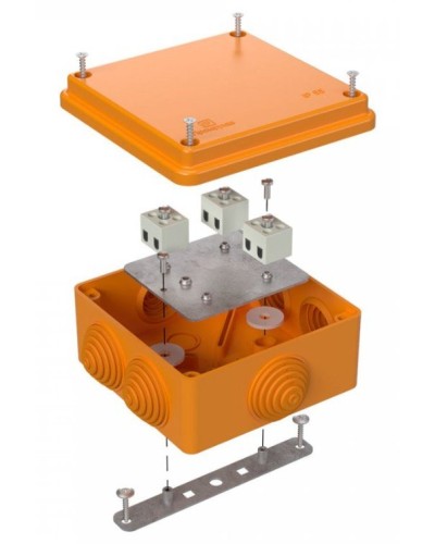 Коробка огнестойкая 100х100х50 (40-0300-FR2.5-6). Коробка огнестойкая для открытой установки. Промрукав в Ростове-на-Дону